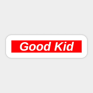 Good Kid // Red Box Logo Sticker